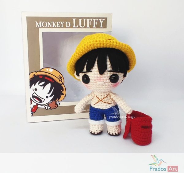 PRADOS ART - LUFFI 1 Amigurumi Monkey D. Luffy