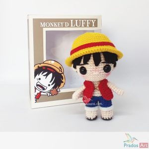 PRADOS ART - RAMO HAPPY 2 Amigurumi Monkey D. Luffy